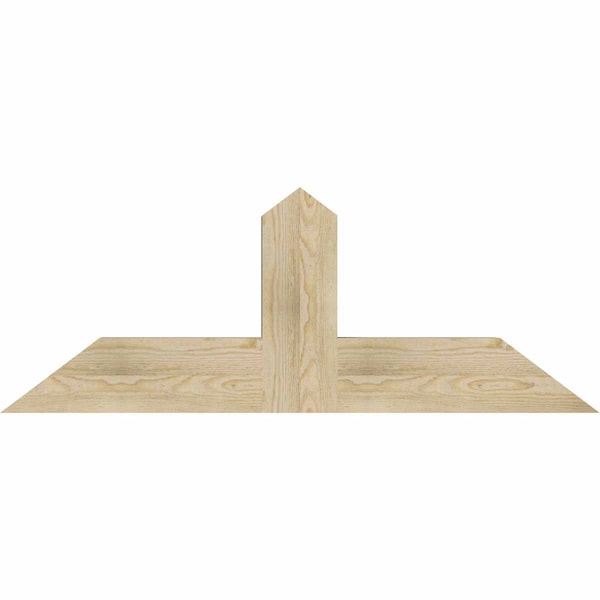 Ekena Millwork Portland Rough Sawn Timber Gable Bracket, Douglas Fir, 48"W x 18"H x 4"D x 6"F, 9/12 Pitch GBW048X18X0406POR00RDF - main